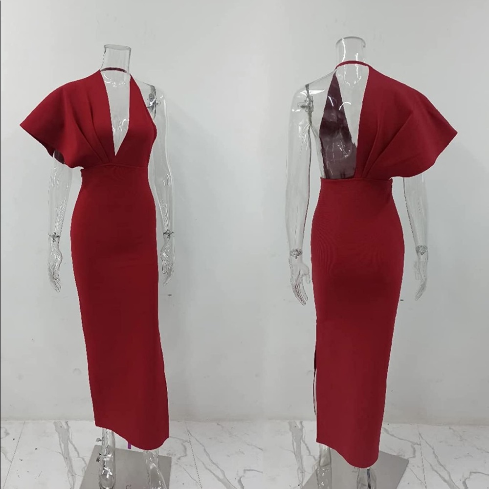 COLOVERER Sexy Bodycon One Shoulder Dress